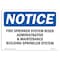 Signmission OSHA, Fire Sprinkler System Riser Administrative, 10in X 7in Rigid Plastic, 7" W, 10" L, Landscape OS-NS-P-710-L-12687 - alternate 1